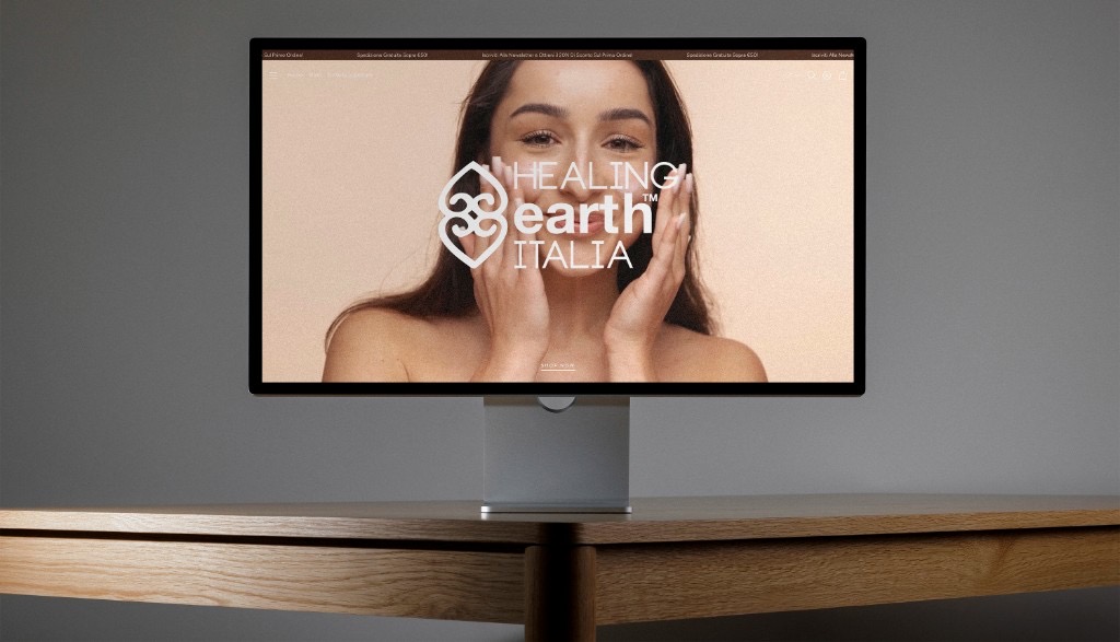 Campagna Healing Earth Italia su monitor